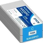 Epson SJIC22P Γνήσιο Μελάνι Εκτυπωτή InkJet Κυανό (C33S020602)