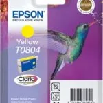 Epson T0804 Γνήσιο Μελάνι Εκτυπωτή InkJet Κίτρινο (C13T08044011 C13T08044020)