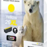 Epson 26XL Γνήσιο Μελάνι Εκτυπωτή InkJet Κίτρινο (C13T26344010 C13T26344012)