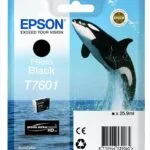 Epson T7601 Γνήσιο Μελάνι Εκτυπωτή InkJet Photo Μαύρο (C13T76014010)
