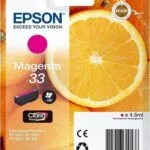 Epson T3343 Γνήσιο Μελάνι Εκτυπωτή InkJet Ματζέντα (C13T33434010 C13T33434012)