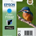 Epson T1592 Γνήσιο Μελάνι Εκτυπωτή InkJet Κυανό (C13T15924010)