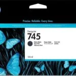 HP 745 Γνήσιο Μελάνι Εκτυπωτή InkJet Matte Μαύρο (F9J99A)
