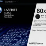HP 80X Γνήσιο Multipack Toner Laser Εκτυπωτή Μαύρο High Yield 2τμχ CF280XD