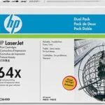 HP 64X Γνήσιο Multipack Toner Laser Εκτυπωτή Μαύρο High Yield 2τμχ (CC364XD)