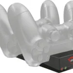 Trust GXT 235 Duo Charging Dock Βάση Φόρτισης για 2 χειριστήρια PS4 Μαύρη 21681