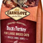 Carnilove Adult Large Cats Duck & Turkey Ξηρά Τροφή χωρίς Σιτηρά για Ενήλικες Γάτες με Πάπια / Γαλοπούλα 2kg