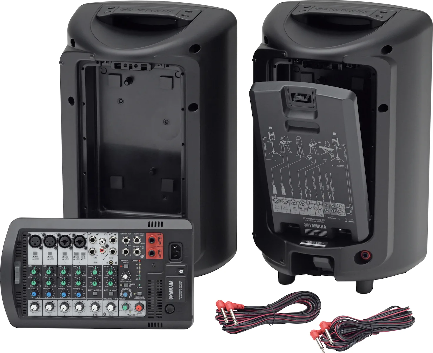 20180503140007_96ba2929 Yamaha Stagepas 400BT H010.00029 Σετ με Αυτοενισχυόμενα Ηχεία PA 360W με Woofer 8" 28.9x27.5x47.2εκ. - Image 1