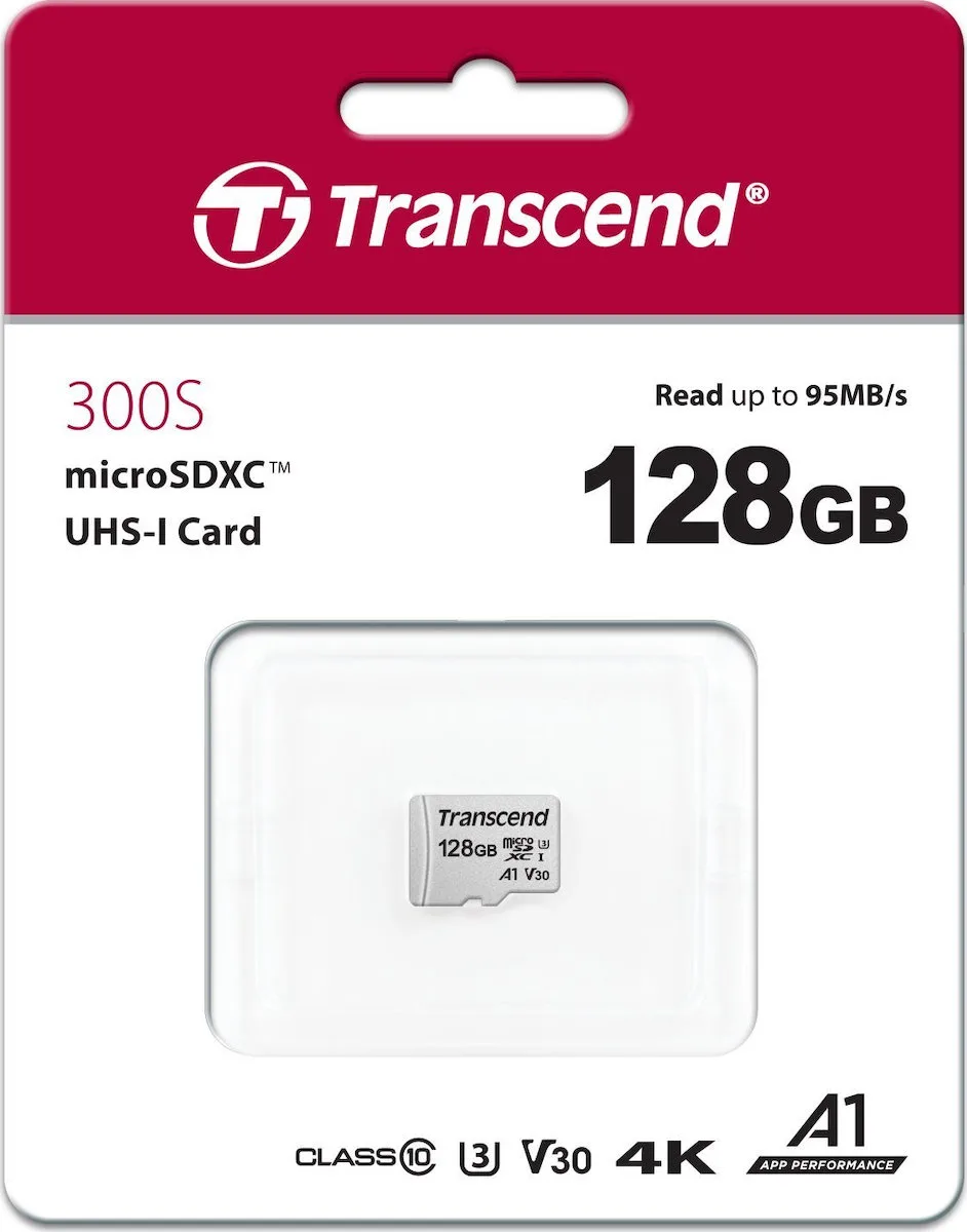 20180510143215_0d70ff3a Transcend 300s microSDXC 128GB Class 10 U3 V30 A1 UHS-I - Image 1