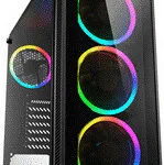 Sharkoon TG4 RGB Gaming Midi Tower Κουτί Υπολογιστή με Πλαϊνό Παράθυρο Μαύρο