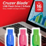 Sandisk Cruzer Blade 16GB USB 2.0 Stick Πολύχρωμο