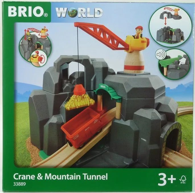 20190213103746_cfc10d9f Brio Toys Crane & Mountain Tunnel Πίστα για 3+ Ετών - Image 1