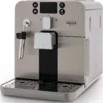 Gaggia Brera Αυτόματη Μηχανή Espresso 1400W Πίεσης 15bar με Μύλο Άλεσης Ασημί