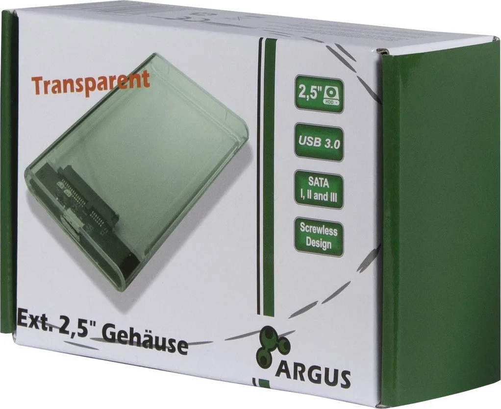 20190326105140_3091a8e6 Inter-Tech Argus GD-25000 Θήκη για Σκληρό Δίσκο 2.5" SATA III με σύνδεση USB 3.0 σε Διάφανο χρώμα 88884092 - Image 1