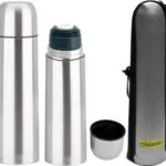 Maestro MR-1633 Μπουκάλι Θερμός Ανοξείδωτο 750ml Ασημί με Καπάκι-Κύπελλο MR-1633-75