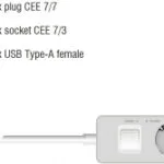 DeLock Πολύπριζο Aσφαλείας 4 Θέσεων με 3 USB-A, Διακόπτη και Καλώδιο 1.5m 11206
