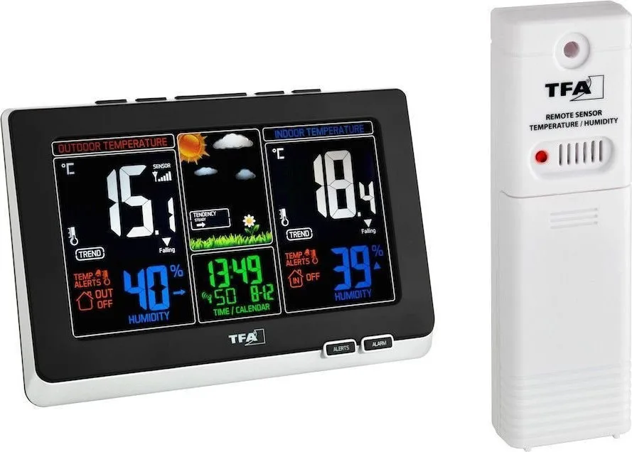 20190419160731_tfa_spring_radio_weather_station TFA Spring 35.1129.01 Ασύρματος Μετεωρολογικός Σταθμός Ψηφιακός Επιτραπέζιος / Επίτοιχος Μαύρος - Image 1
