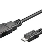 Goobay Regular USB 2.0 to micro USB Cable Μαύρο 5m (93921)