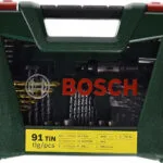 Bosch Σετ 91 Τρυπάνια Τιτανίου με Κυλινδρικό Στέλεχος 2607017311