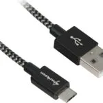 Sharkoon Braided USB 2.0 to micro USB Cable Γκρι 3m