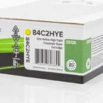 Lexmark 84C2HYE Γνήσιο Toner Laser Εκτυπωτή Κίτρινο Return Program 16000 Σελίδων