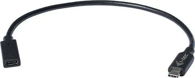 20190625123926_516b0823 i-tec USB 3.0 Cable USB-C male - USB-C female 60W Μαύρο 0.3m (C31EXTENDCBL) - Image 1