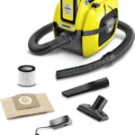 Karcher WD 1 Compact Battery Set Επαναφορτιζόμενη Σκούπα Υγρών / Στερεών με Πλαστικό Κάδο 7lt