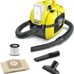 Karcher WD 1 Compact Επαναφορτιζόμενη Σκούπα Υγρών / Στερεών Χωρίς Φορτιστή και Μπαταρία με Πλαστικό Κάδο 7lt