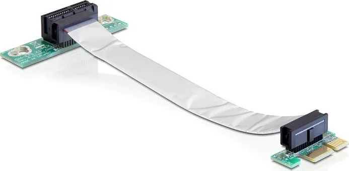 20190731145255_delock_riser_card_with_flexible_cable_0_13m_left_insertion DeLock Riser Card with Flexible cable 0.13m left Insertion - Image 1