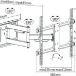 Cabletech UCH0205 Επιτοίχια έως 70" και 60kg