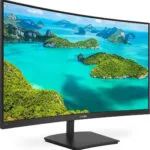 Philips 241E1SCA VA Curved Monitor 23.6" FHD 1920x1080 με Χρόνο Απόκρισης 4ms GTG