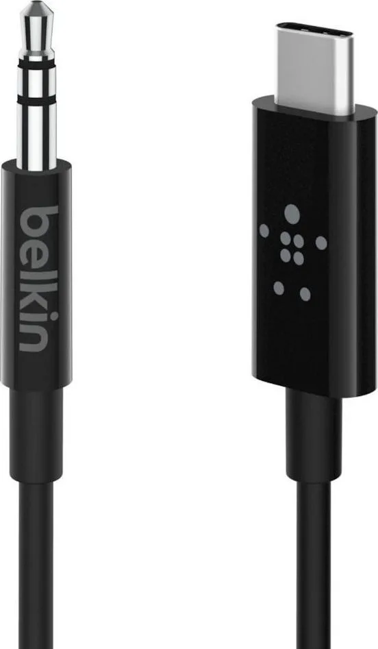 20190925164001_belkin_regular_usb_2_0_cable_usb_c_male_3_5mm_male_mayro_0_9m_f7u079bt03_blk Belkin USB 2.0 Cable USB-C male - 3.5mm Μαύρο 0.9m (F7U079bt03-BLK) - Image 1