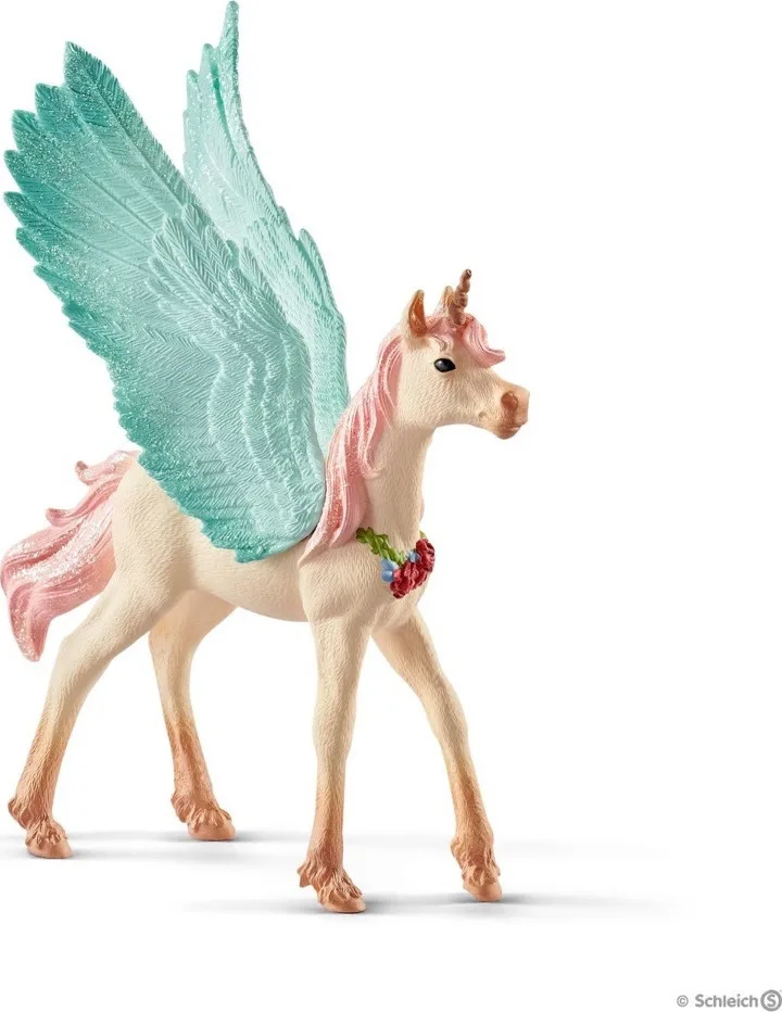 Schleich-S Decorated Unicorn Pegasus Foal Bayala 9εκ. 70575 - Image 1