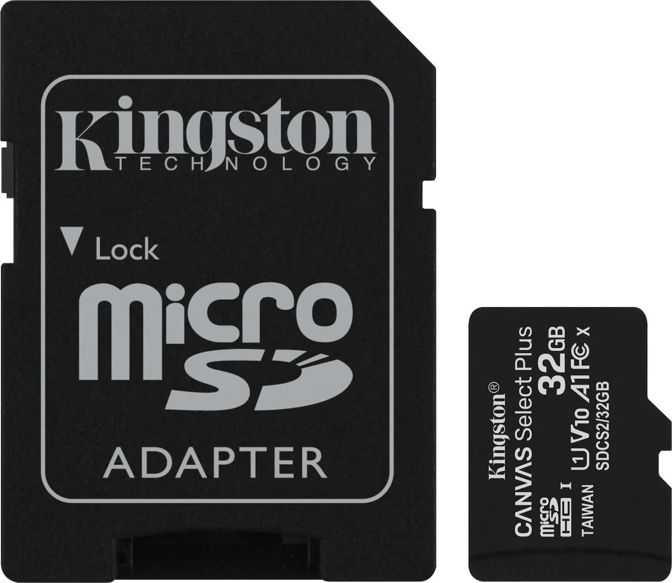 20191025105215_kingston_canvas_select_plus_sdhc_32gb_class_10_with_adapter Kingston Canvas Select Plus microSDHC 32GB Class 10 U1 V10 A1 UHS-I με αντάπτορα - Image 1