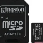 Kingston Canvas Select Plus microSDXC 512GB Class 10 U3 V30 A1 UHS-I με αντάπτορα