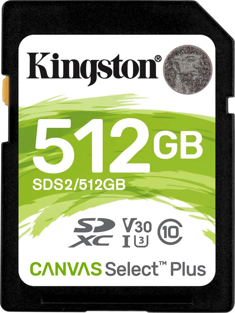 Kingston Canvas Select Plus SDXC 512GB Class 10 U3 V30 UHS-I - Image 1