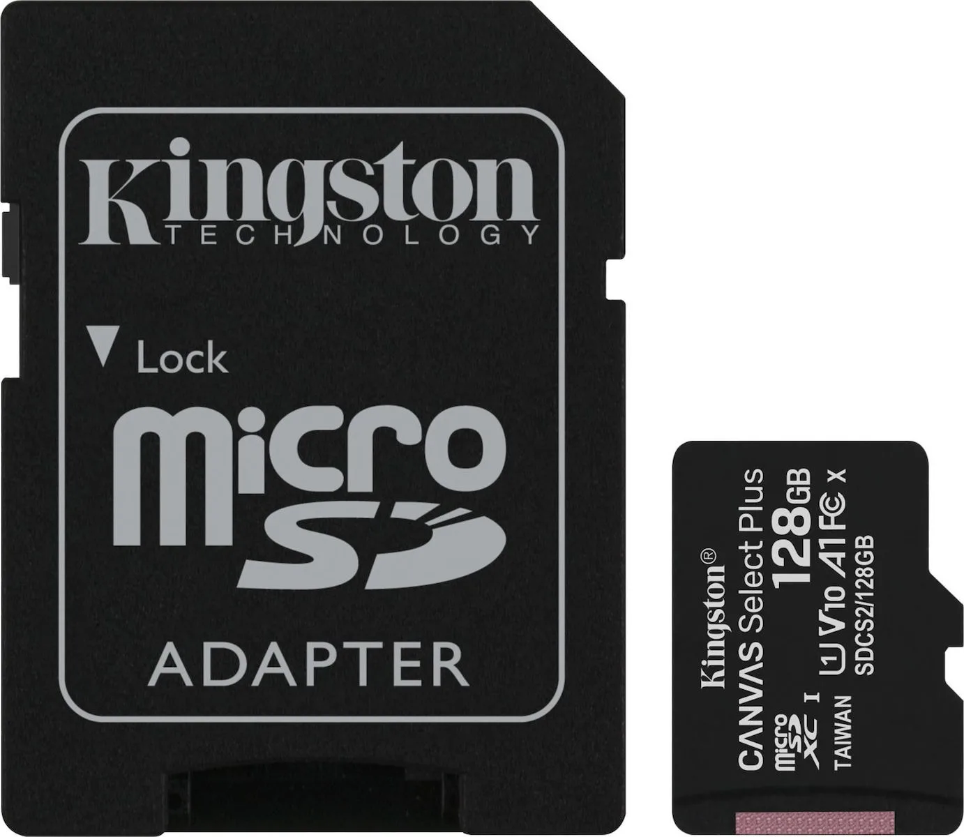 20191025110650_kingston_canvas_select_plus_sdxc_128gb_class_10_with_adapter Kingston Canvas Select Plus microSDXC 128GB Class 10 U1 V10 A1 UHS-I με αντάπτορα - Image 1