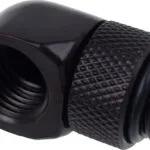 Alphacool Icicle L-connector Rotatable G1 / 4 AG on G1 / 4 IG Fittings Μαύρο 17248