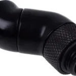 Alphacool Icicle Angle Adapter Double 45 Degrees Rotatable G1 / 4 AG on G1 / 4 IG Fittings Μαύρο 17250