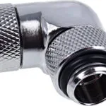 Alphacool Icicle Angle Adapter 90 Degree Rotatable G1 / 4 AG on G1 / 4 IG Fittings Ασημί 17261