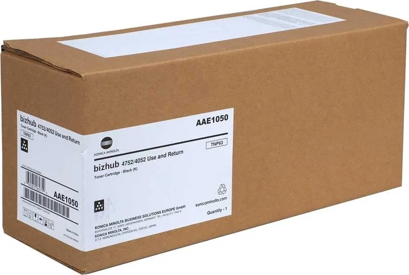 20191213150548_konica_minolta_tn_p63_black_toner_aae1050 Konica Minolta TN-P63 Γνήσιο Toner Laser Εκτυπωτή Μαύρο 25000 Σελίδων AAE1050 - Image 1