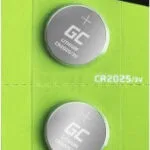 Green Cell Μπαταρίες Λιθίου Ρολογιών CR2025 3V 5τμχ