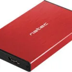 Natec Rhino Go Θήκη για Σκληρό Δίσκο 2.5" SATA III με σύνδεση USB3.0 σε Κόκκινο χρώμα (NKZ-1279)