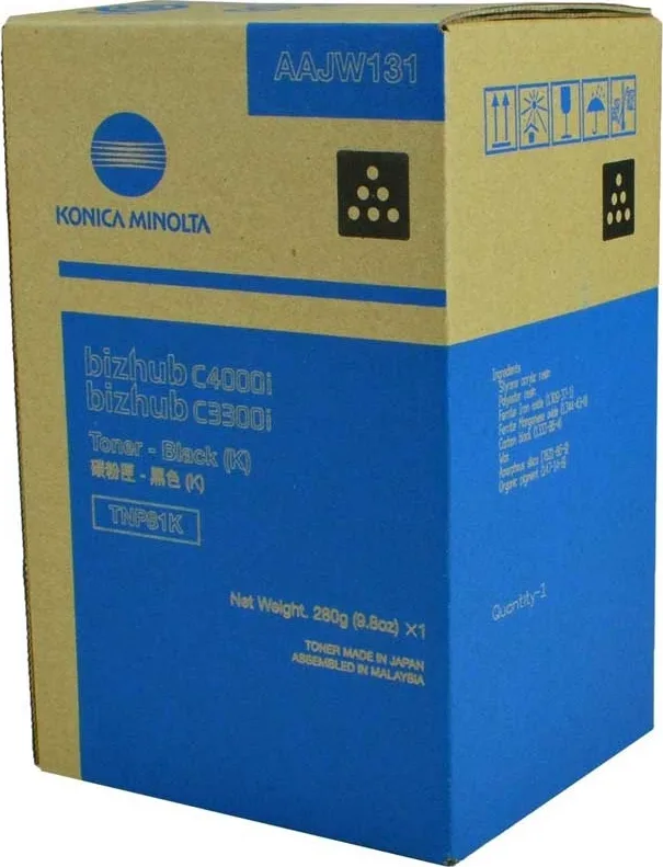 20200304143345_konica_minolta_tnp81k_black_aajw151 Konica Minolta TNP81K Γνήσιο Toner Laser Εκτυπωτή Μαύρο 13000 Σελίδων AAJW151 - Image 1