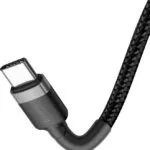 Baseus Cafule Braided USB 2.0 Cable USB-C male - USB-C 60W Γκρι 1m (CATKLF-GG1)