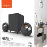 Creative Pebble Plus Ηχεία Υπολογιστή 2.1 με Ισχύ 8W σε Μαύρο Χρώμα
