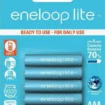 Panasonic Eneloop Lite Επαναφορτιζόμενες Μπαταρίες AAA Ni-MH 550mAh 1.2V 4τμχ