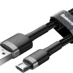 Baseus Cafule Braided USB 2.0 to micro USB Cable Γκρι 1m (CAMKLF-BG1)