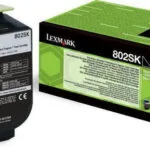 Lexmark 802SK Γνήσιο Toner Laser Εκτυπωτή Μαύρο Return Program 2500 Σελίδων 80C2SK0
