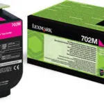 Lexmark 702M Γνήσιο Toner Laser Εκτυπωτή Ματζέντα Return Program 1000 Σελίδων 70C20M0